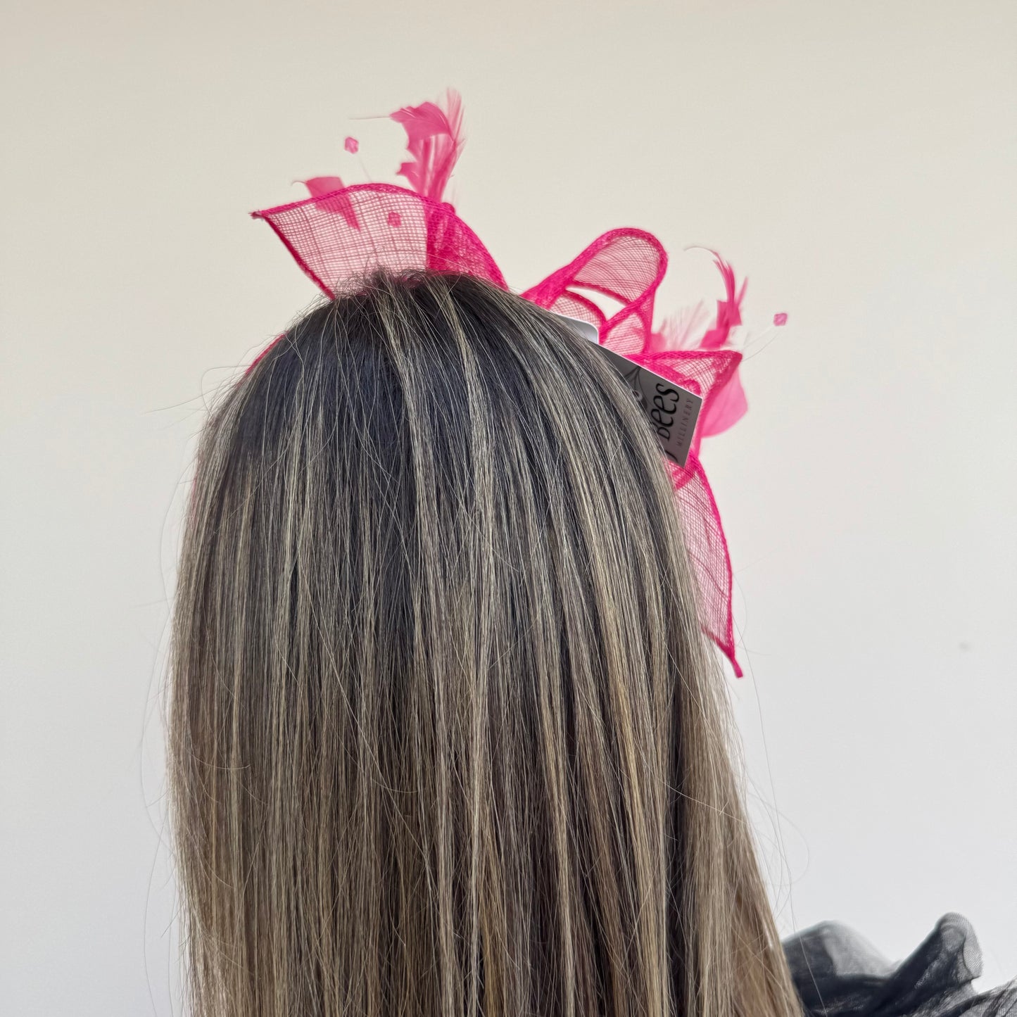 J Bees JB23/318 Carmine Pink Fascinator