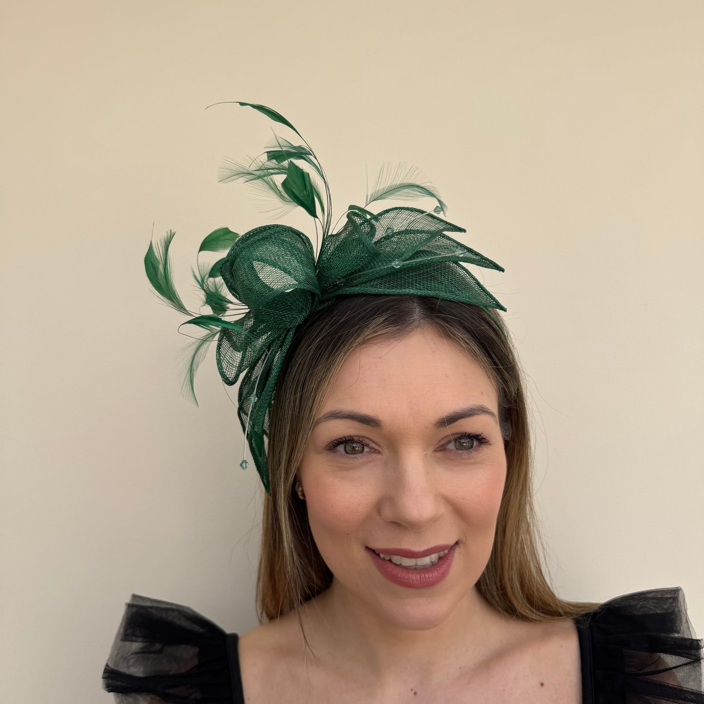 J Bees JB23/318 Emerald Green Fascinator