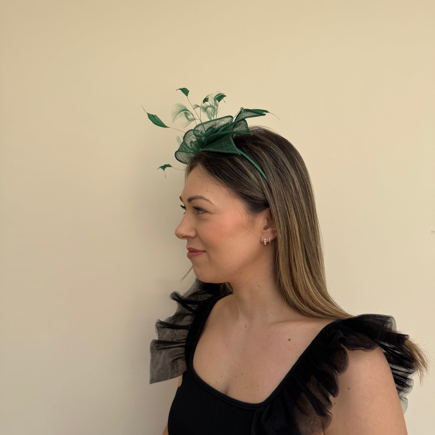 J Bees JB23/318 Emerald Green Fascinator