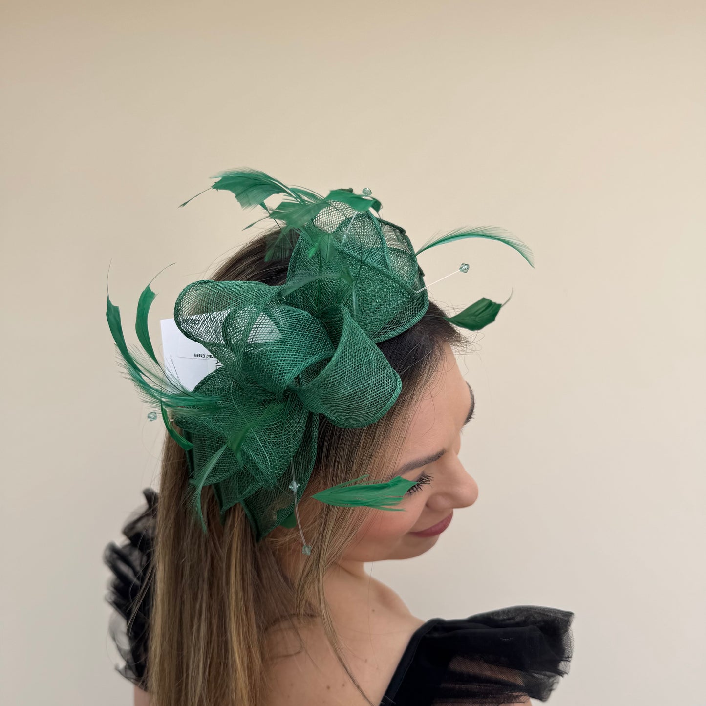 J Bees JB23/318 Emerald Green Fascinator