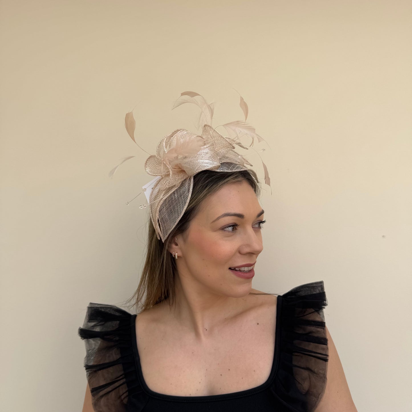 J Bees JB23/318 Pink Lurex Fascinator