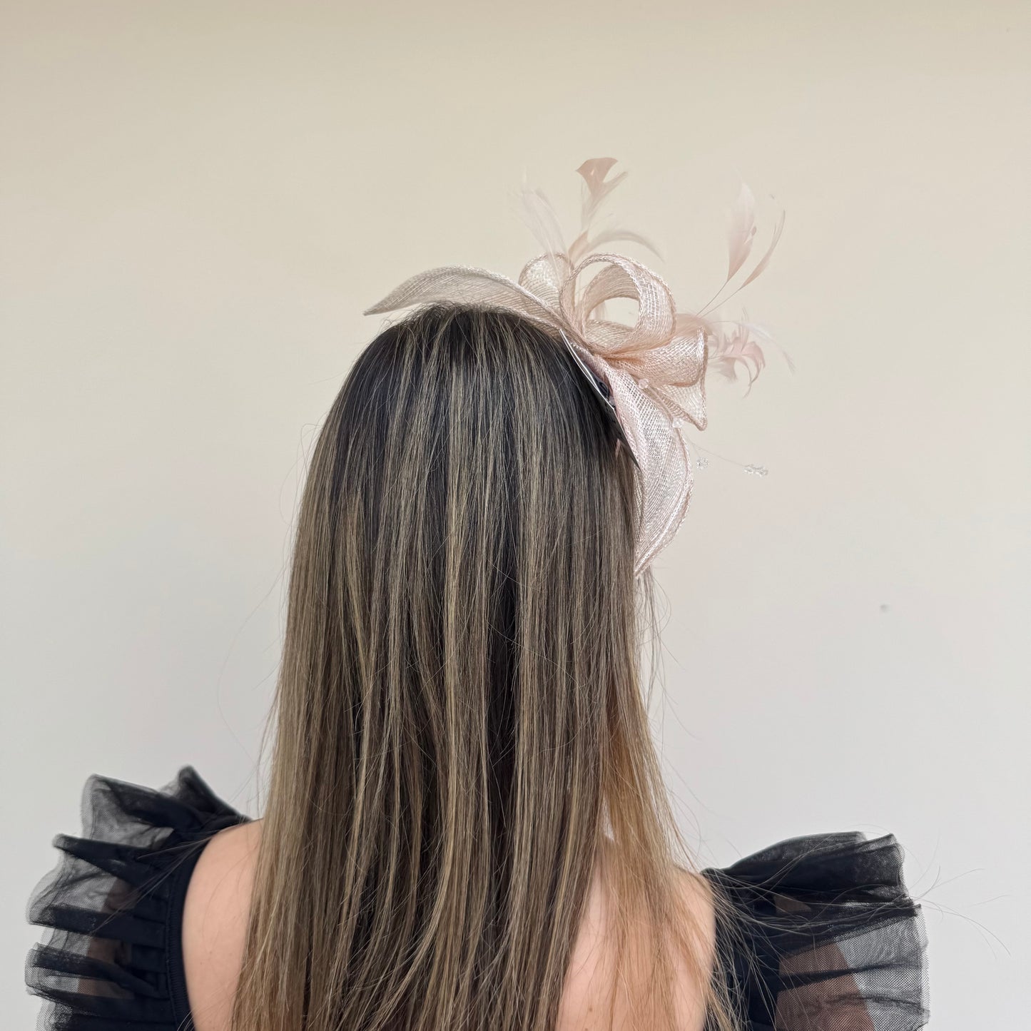 J Bees JB23/318 Pink Lurex Fascinator