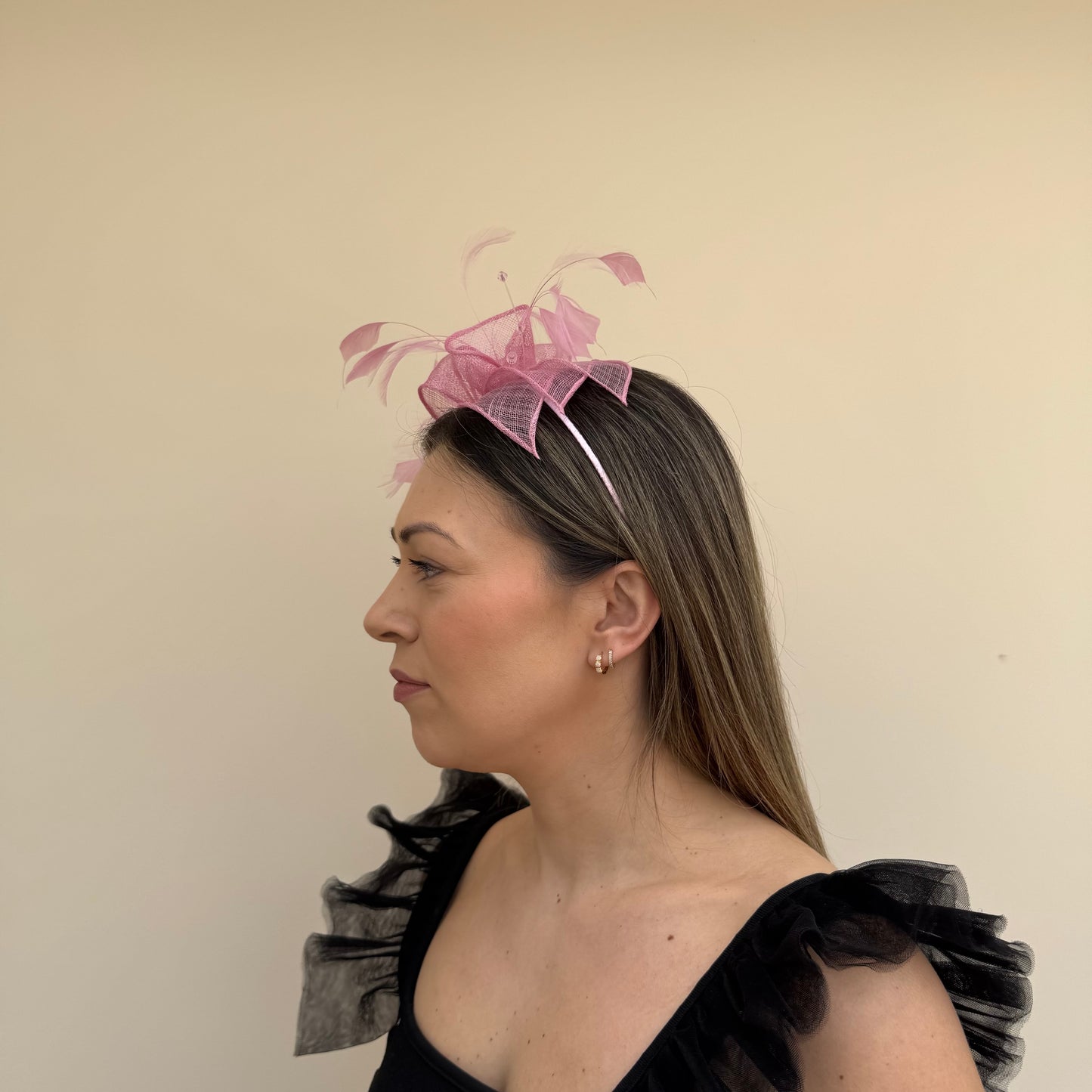 J Bees JB23/318 Candy Pink Fascinator
