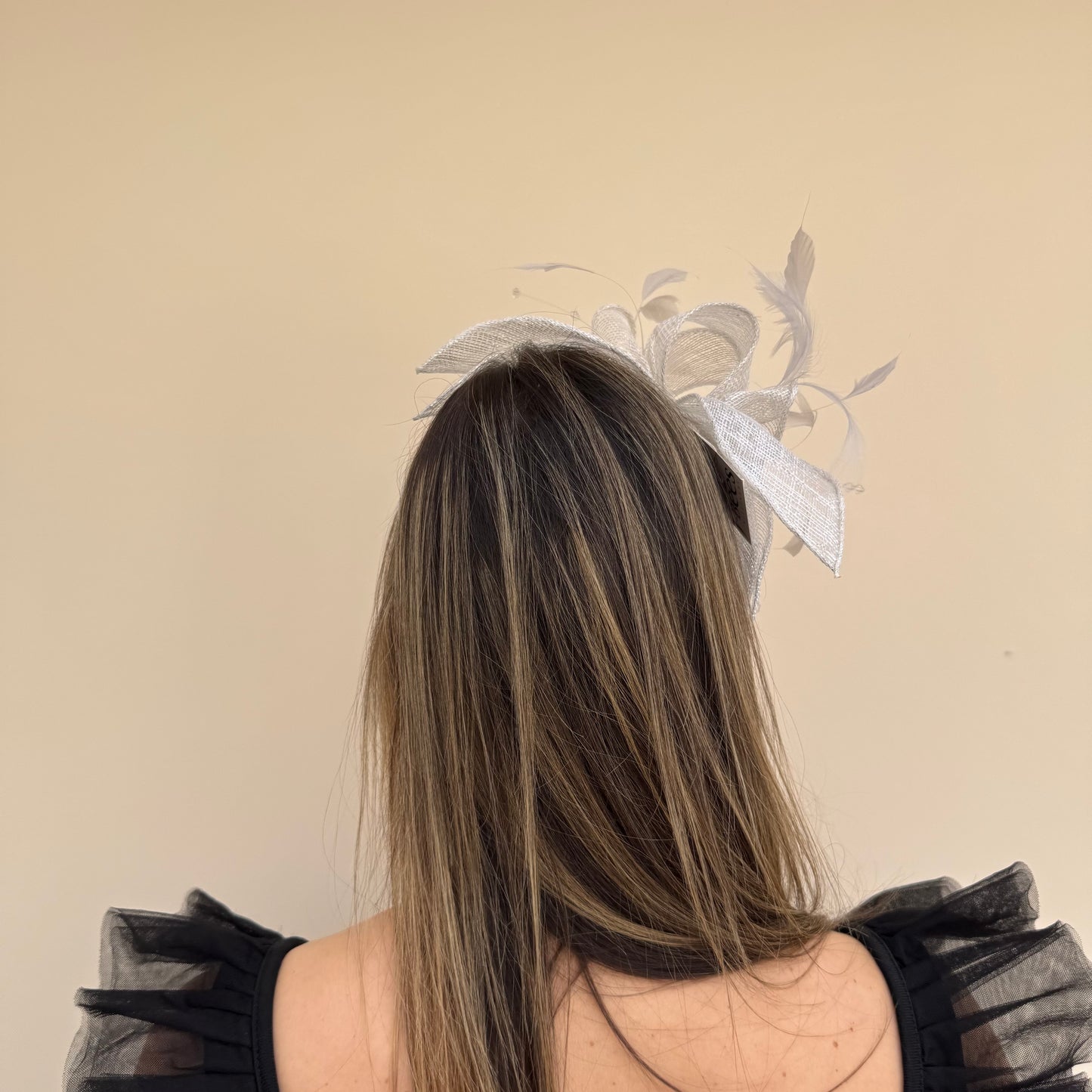 J Bees JB23/318 Silver Lurex Fascinator