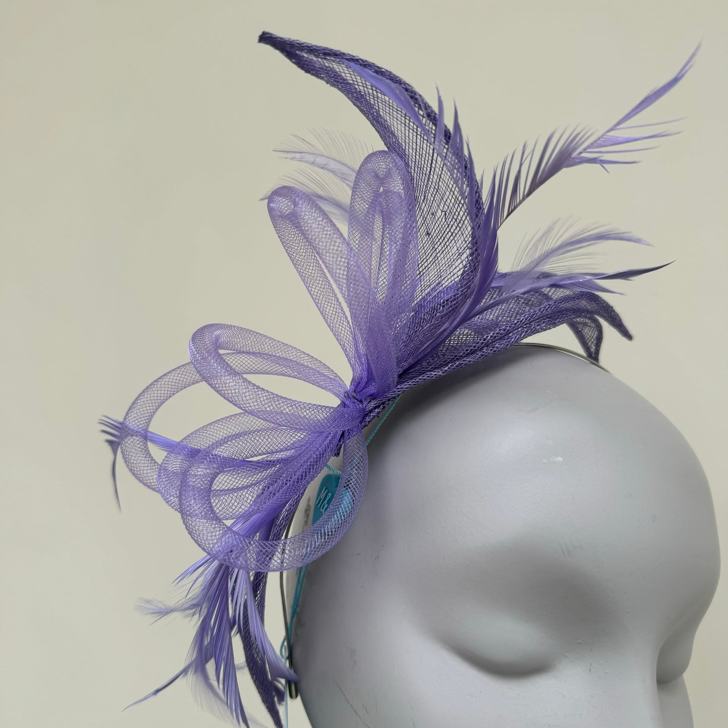 Max and Ellie CF8 Purple Fascinator