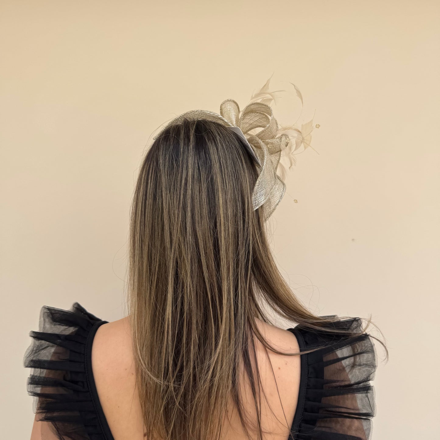 J Bees JB23/318 Gold/Silver Lurex Fascinator