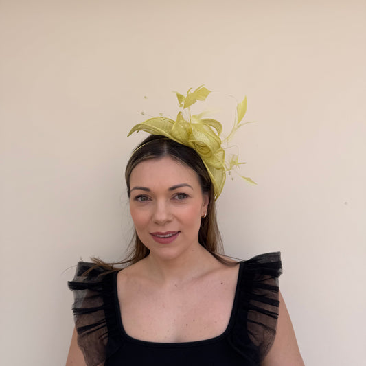 J Bees JB23/318 Zest Lime Fascinator