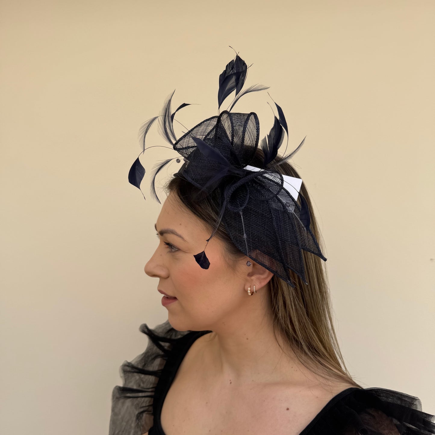 J Bees JB23/318 Navy Blue Fascinator