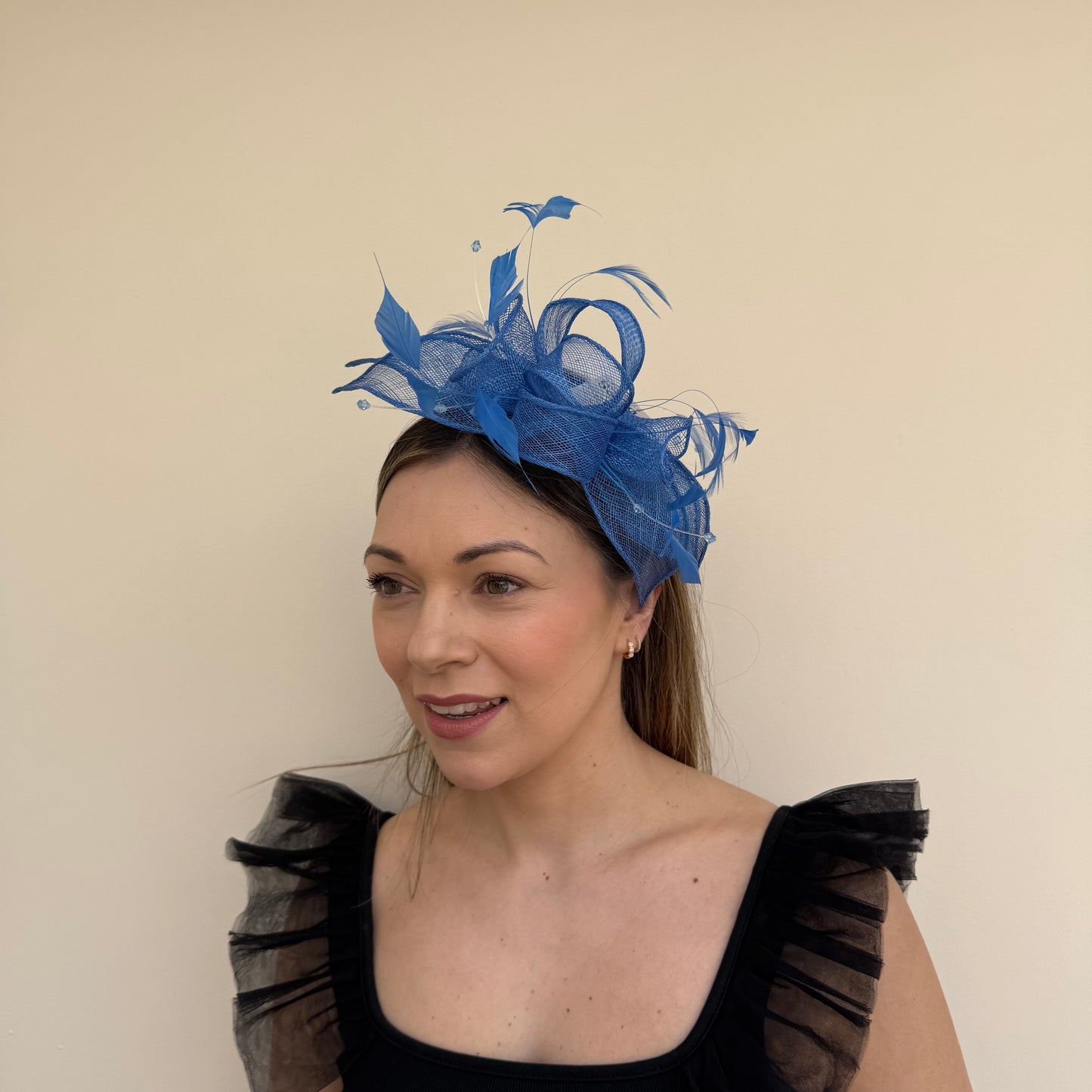 J Bees JB23/318 Azure Blue Fascinator