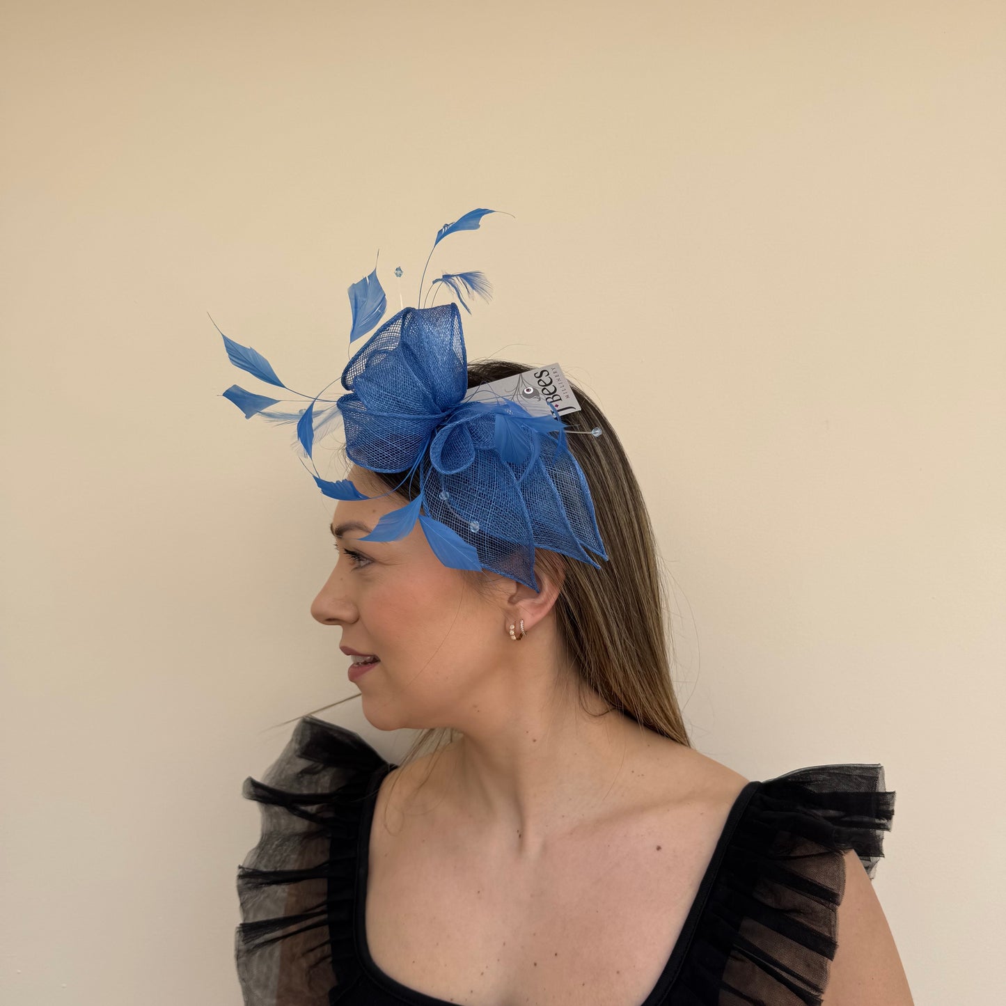 J Bees JB23/318 Azure Blue Fascinator