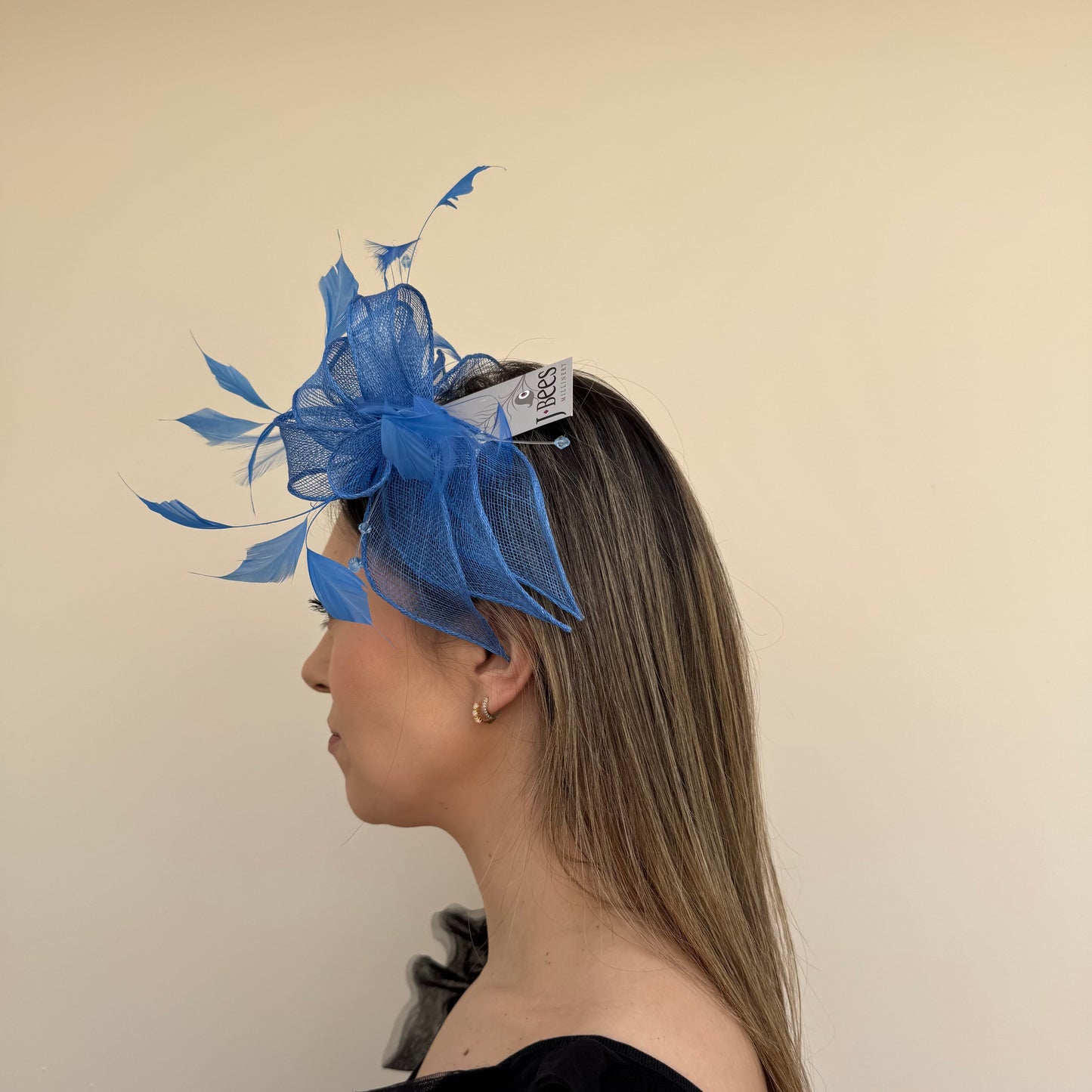 J Bees JB23/318 Azure Blue Fascinator