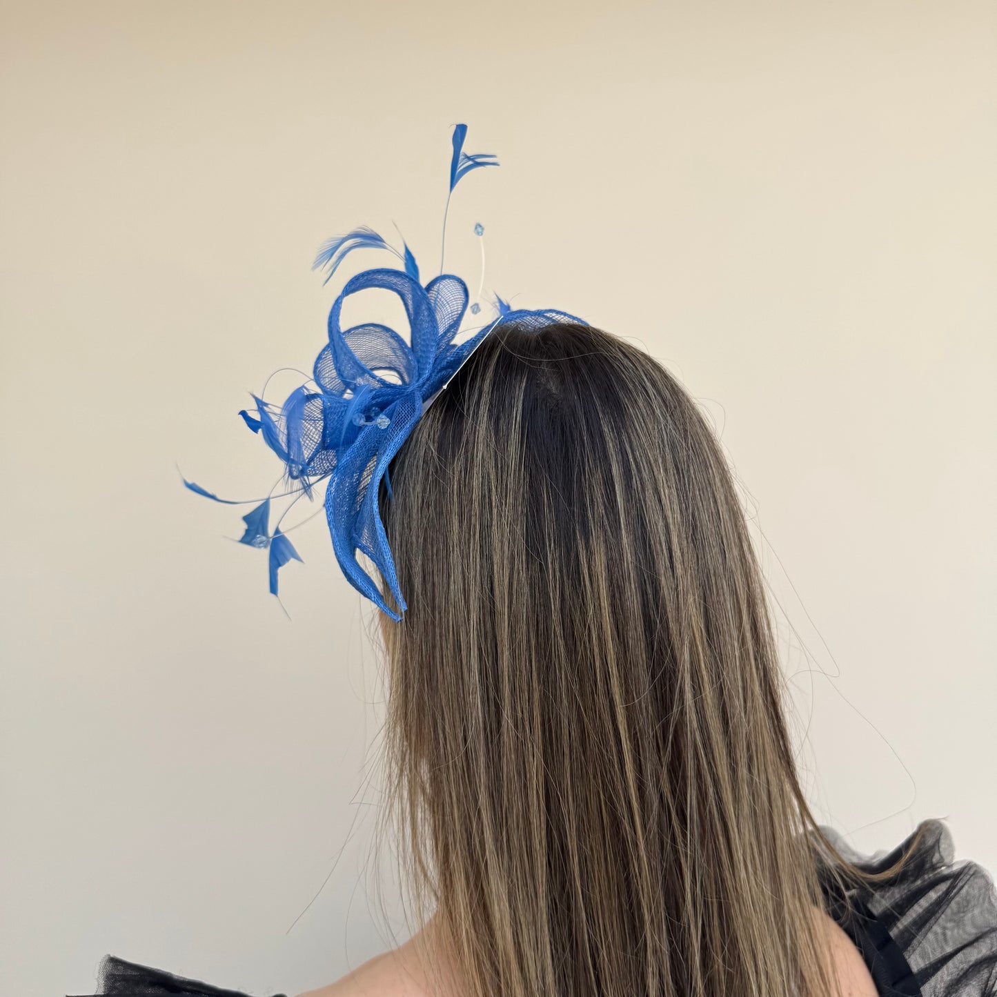 J Bees JB23/318 Azure Blue Fascinator