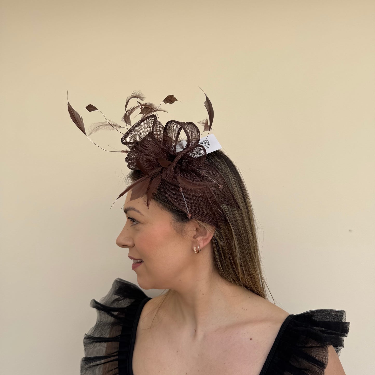 J Bees JB23/318 Chocolate Brown Fascinator