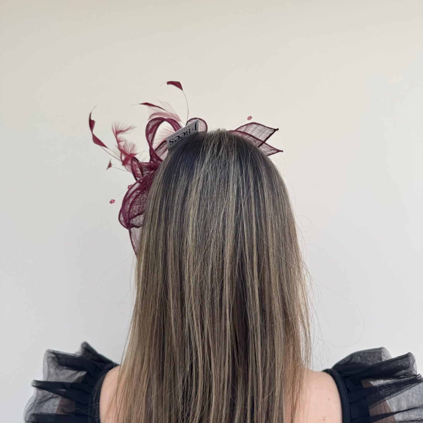 J Bees JB23/318 Rouge Deep Red Fascinator