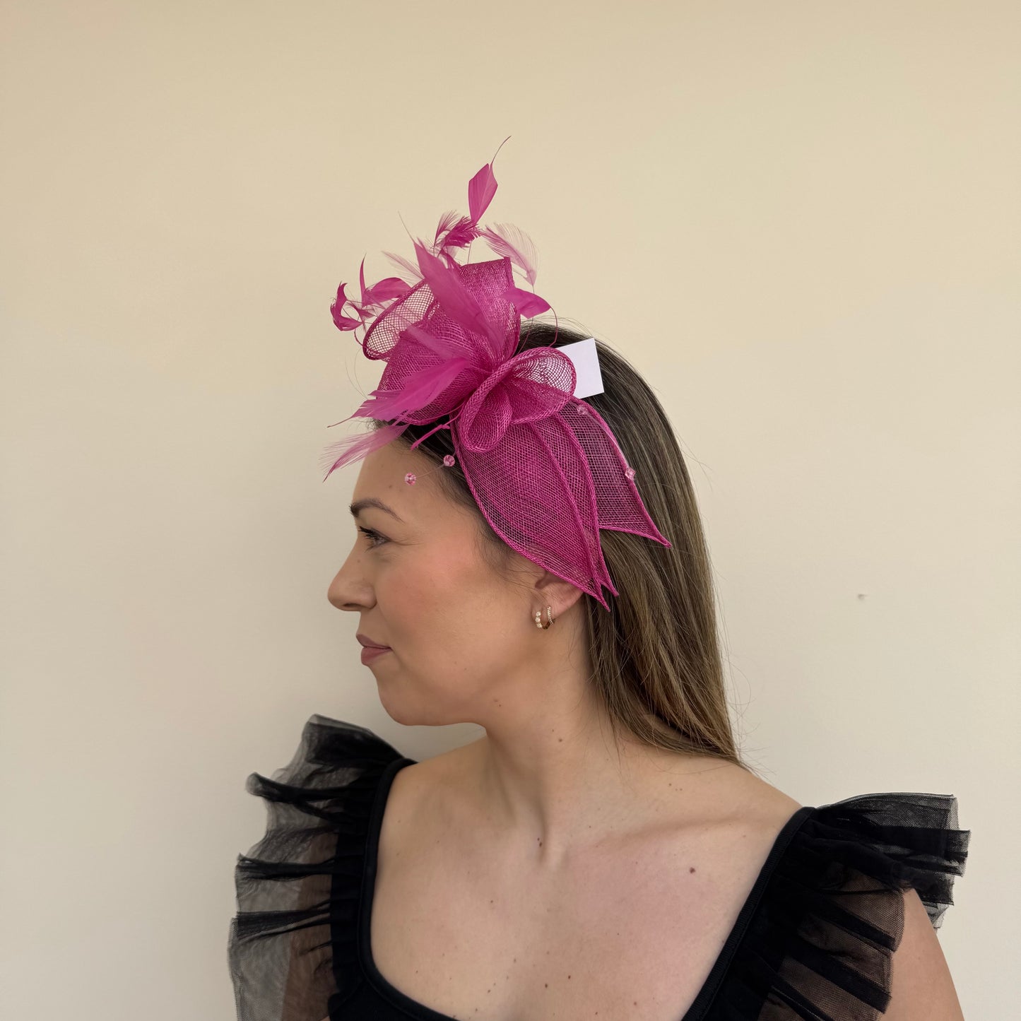 J Bees JB23/318 Magenta Pink Fascinator
