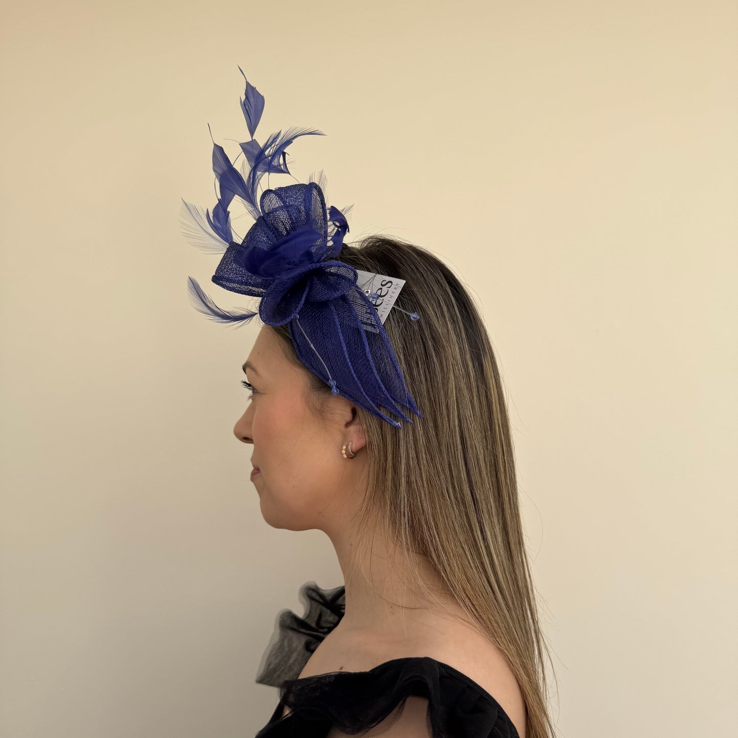 J Bees JB23/318 Midnight Blue Fascinator