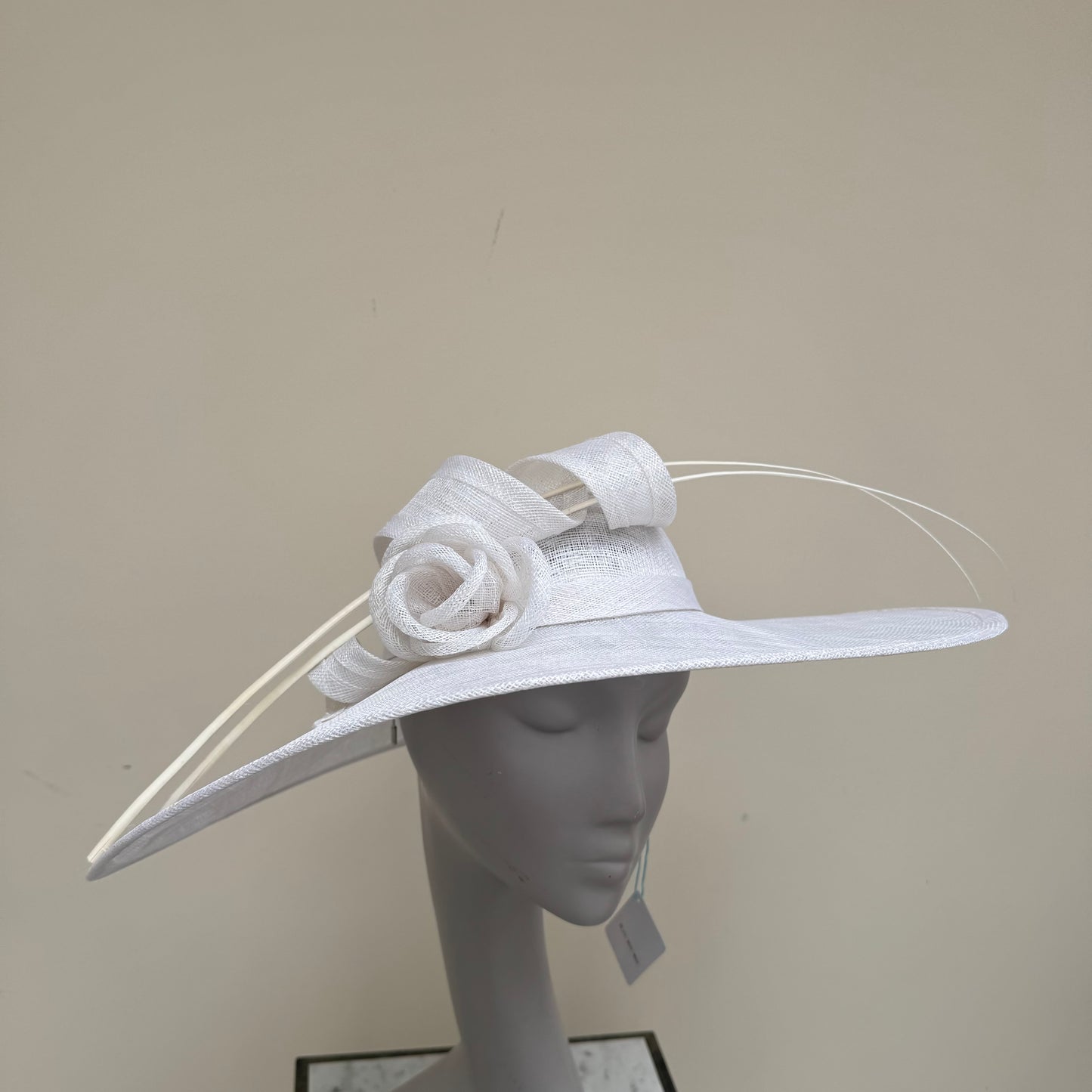 Max and Ellie WD7 White Flat Hatinator on Band