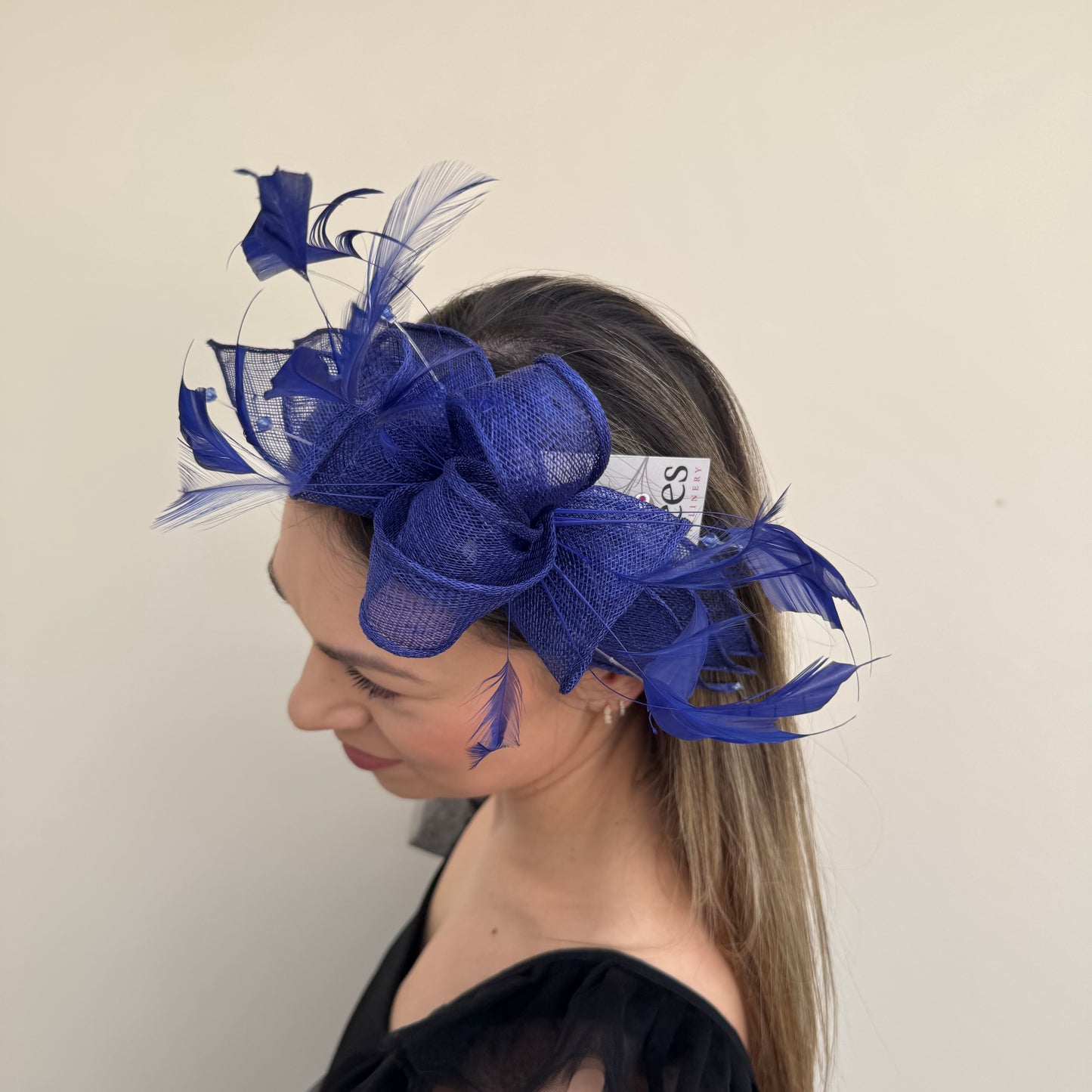 J Bees JB23/318 Midnight Blue Fascinator