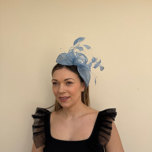 J Bees JB23/318 Sky Blue Fascinator