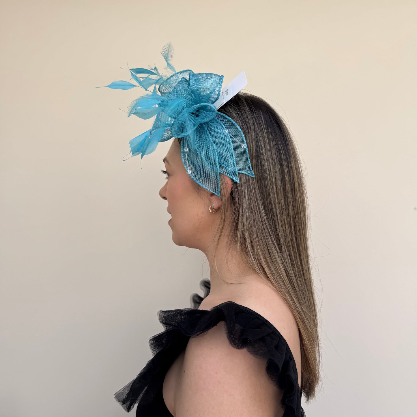 J Bees JB23/318 Turquoise Blue Fascinator