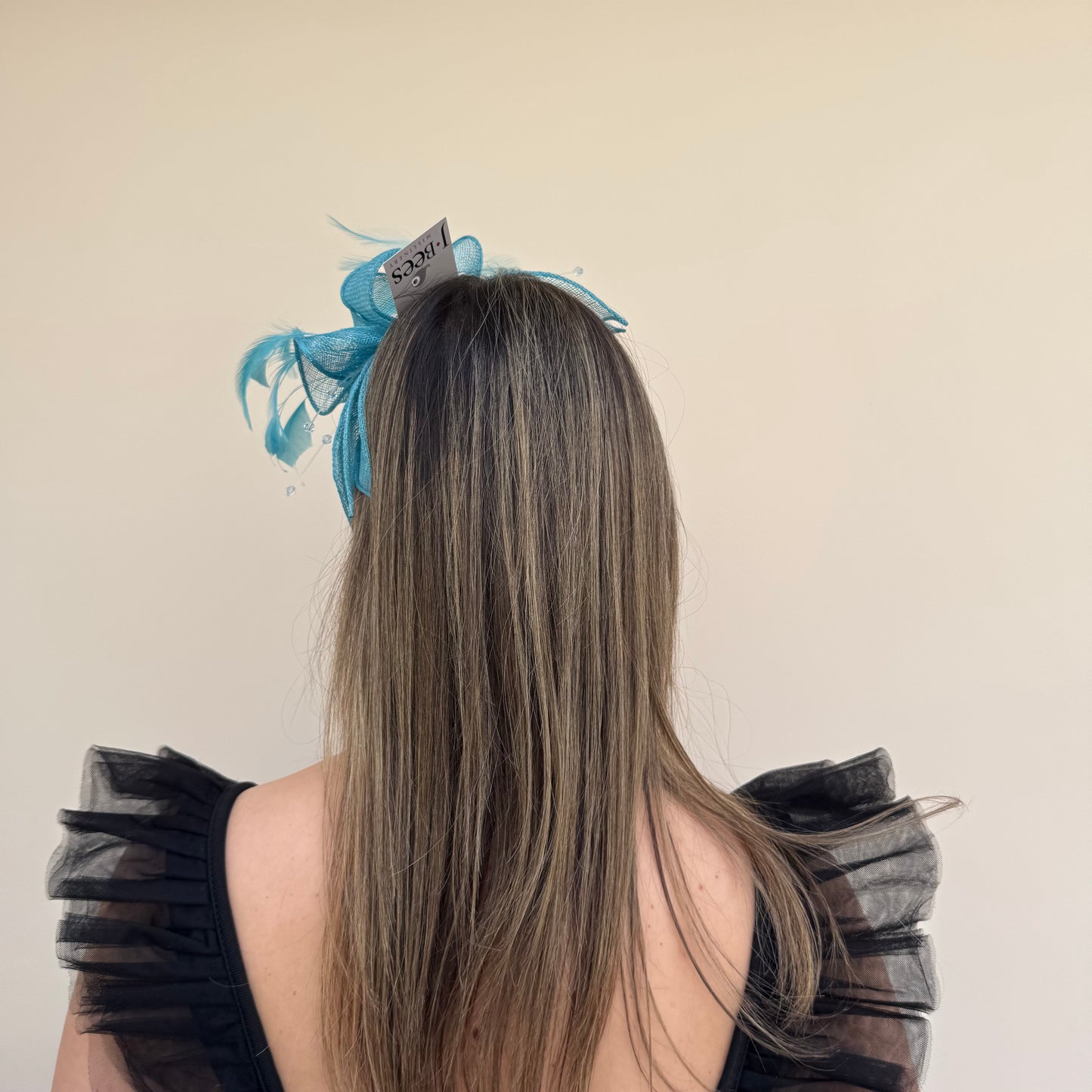 J Bees JB23/318 Turquoise Blue Fascinator