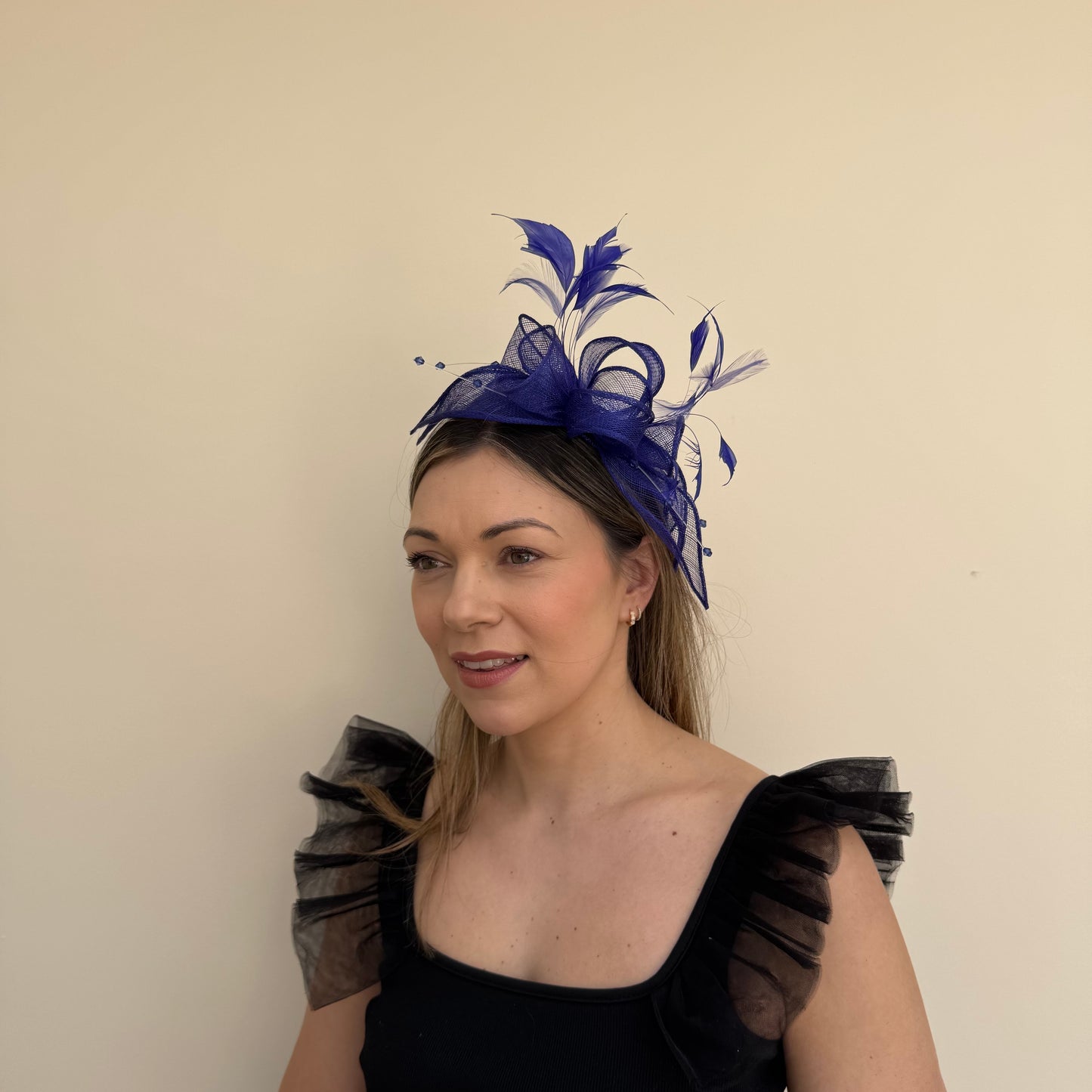 J Bees JB23/318 Cobalt Blue Fascinator