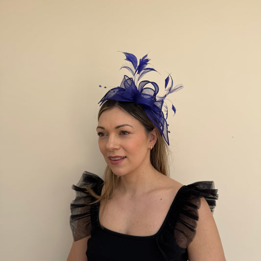 J Bees JB23/318 Cobalt Blue Fascinator