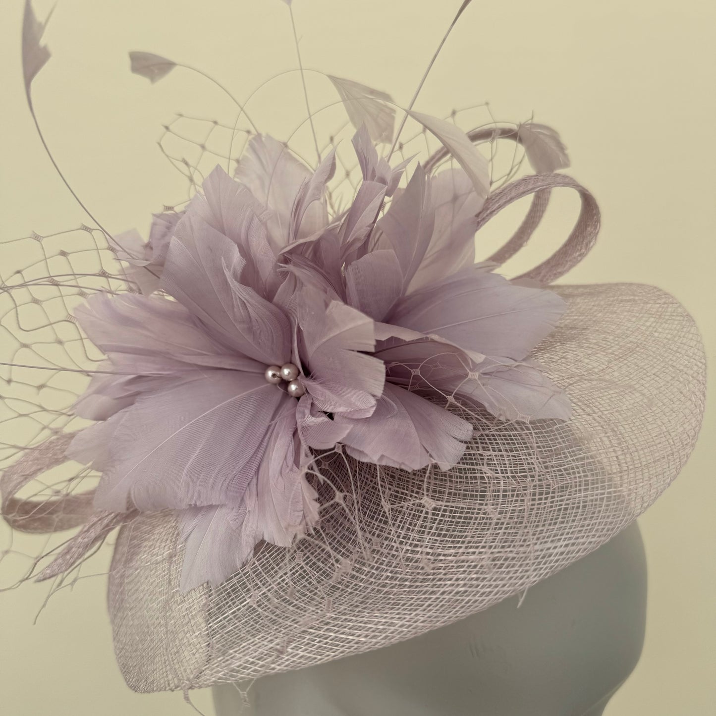 JBees JB18/040 in Purples - Fascinator with Feathers