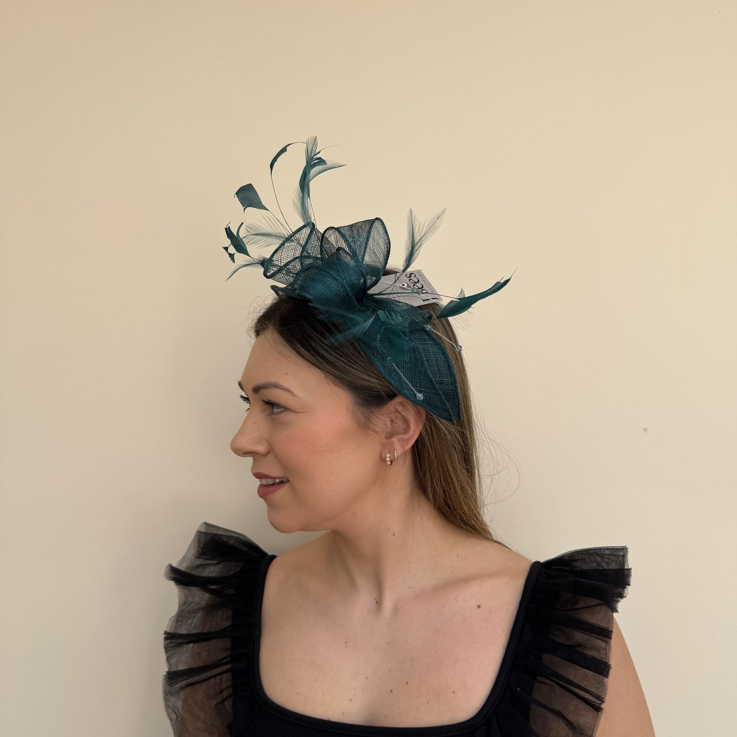 J Bees JB23/318 Forest Green Fascinator
