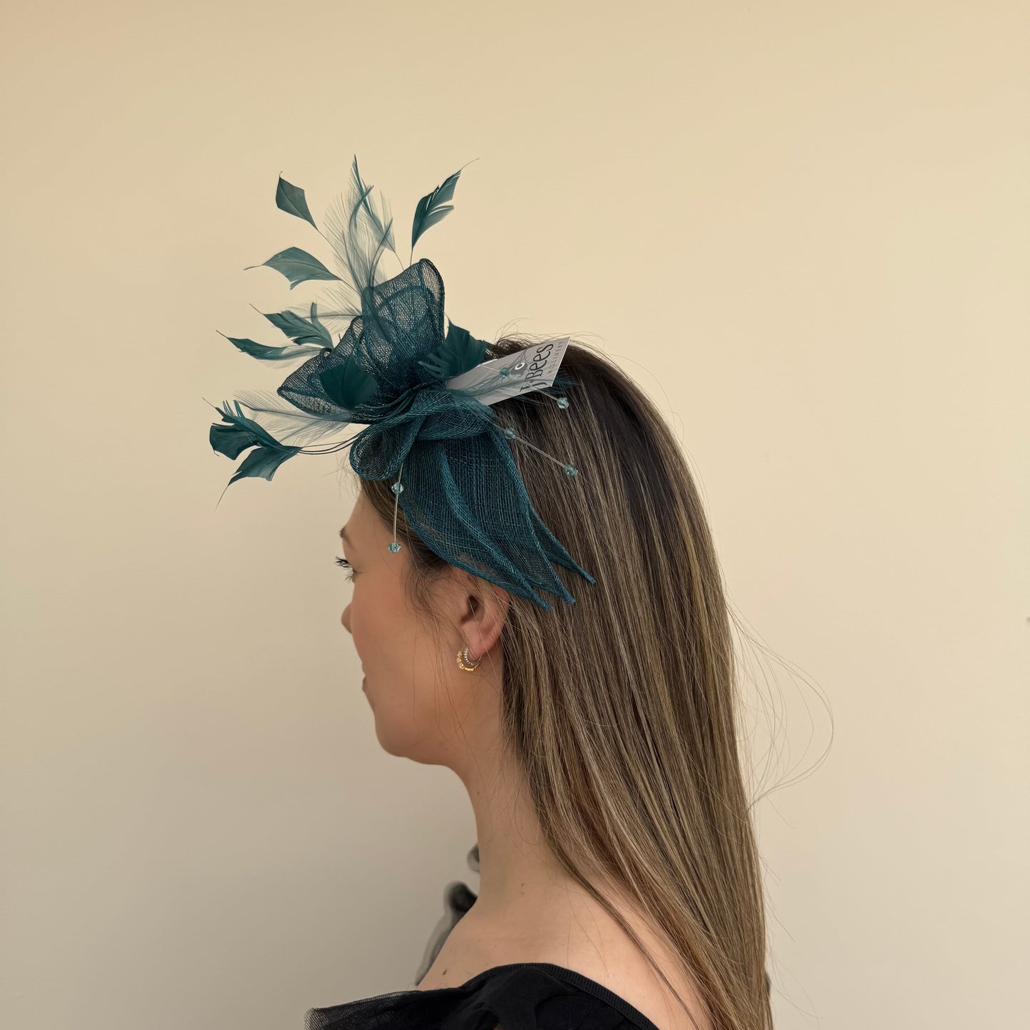 J Bees JB23/318 Forest Green Fascinator