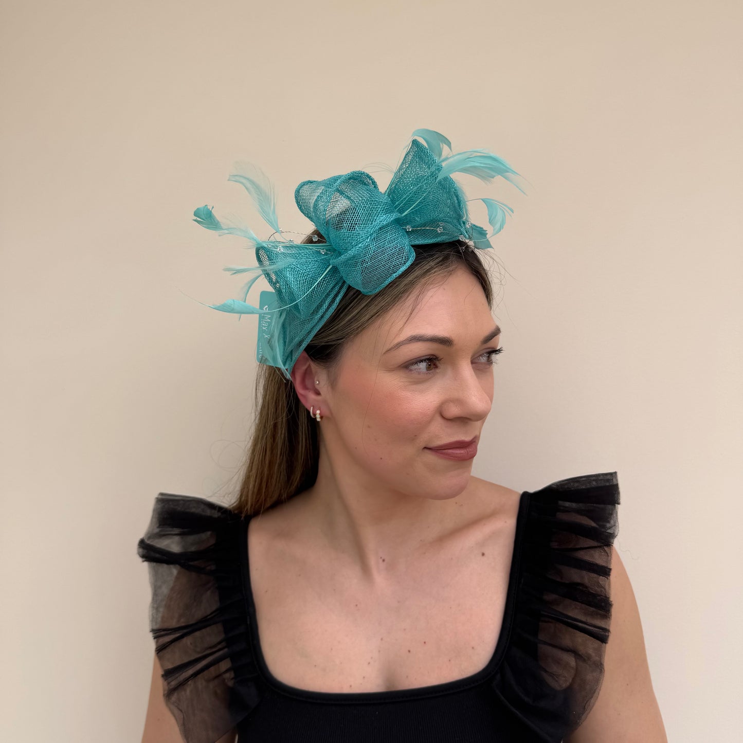 Max and Ellie CF1 Lagoon Blue Fascinator