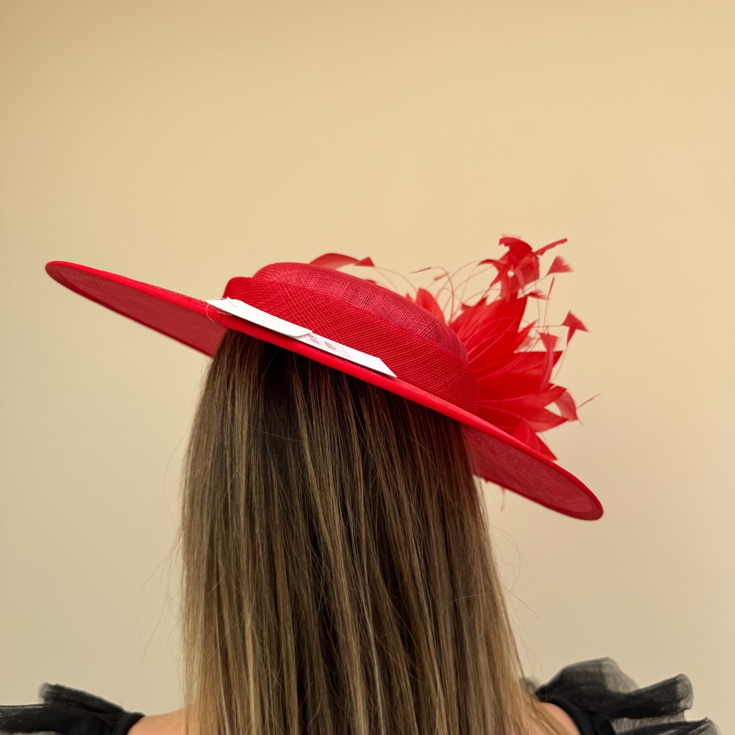 J Bees JB26/134 Poppy Red Boater Hatinator