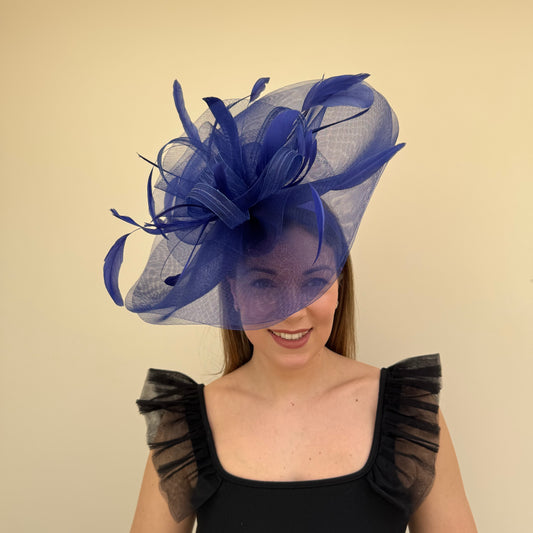 J Bees JB20/165 Cobalt Royal blue Fascinator