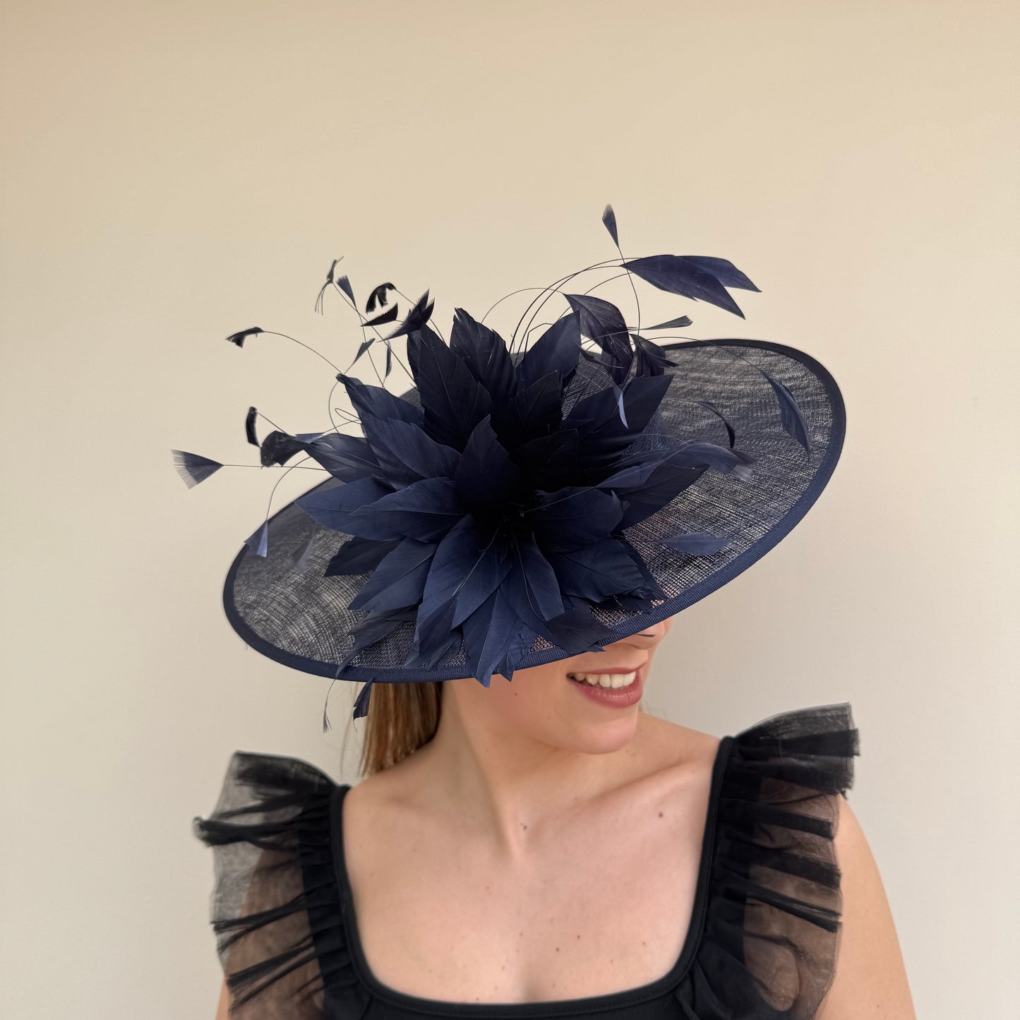 J Bees JB26/134 Navy Blue Boater Hatinator