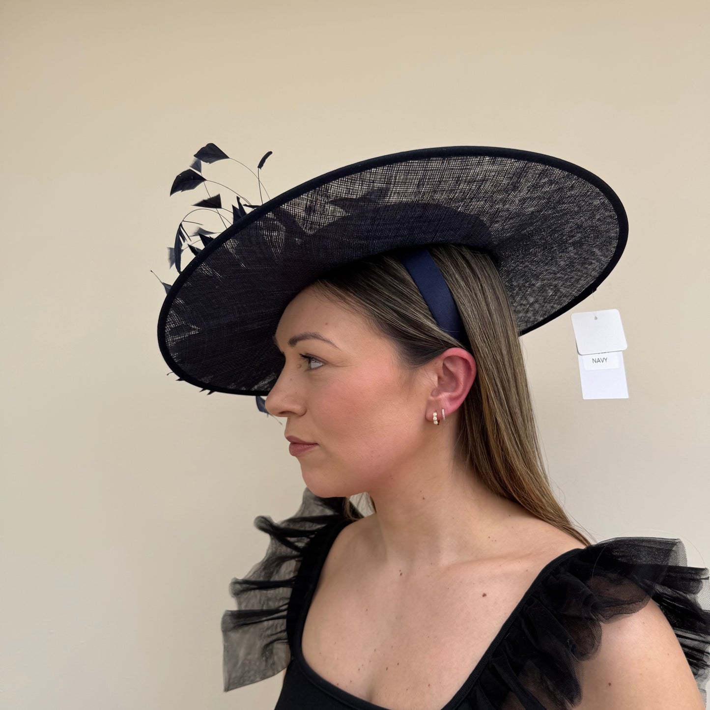 J Bees JB26/134 Navy Blue Boater Hatinator