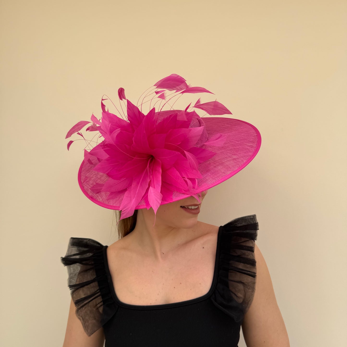 J Bees JB26/134 Magenta Pink Boater Hatinator