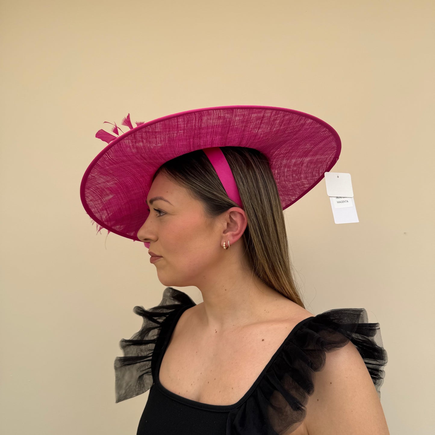J Bees JB26/134 Magenta Pink Boater Hatinator