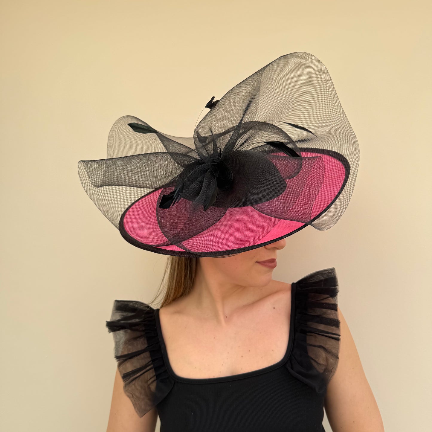 J Bees JB26/128 Hot Pink & Black Hatinator Hot Pink/Black