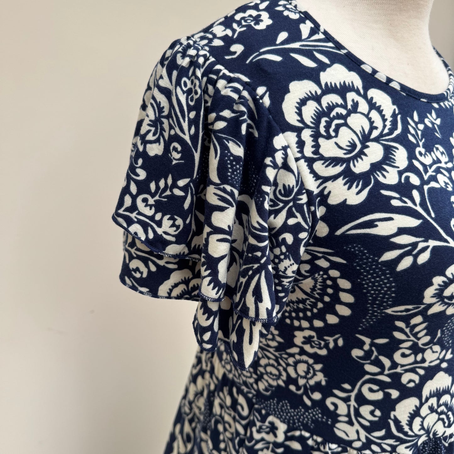 Paramour Navy Floral Tiered Dress