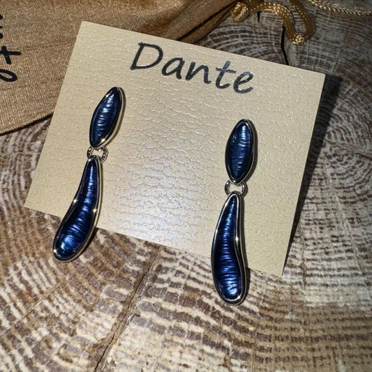 Dante Royal Blue Dangling Earrings E48480