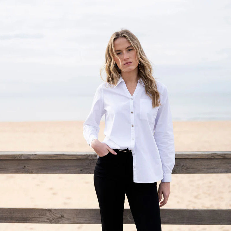 Marble White Shirt