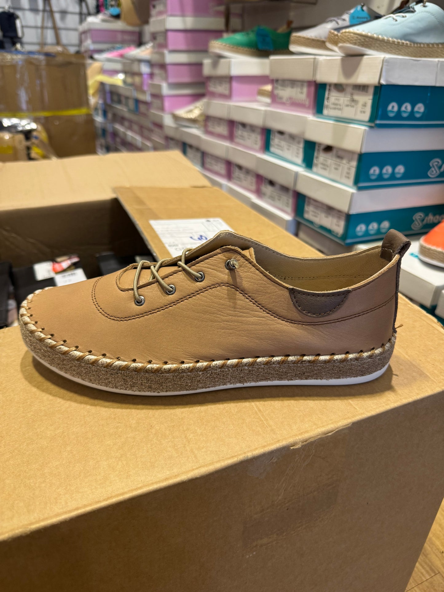 Shoozy Ivy Leather Platform Plimsole