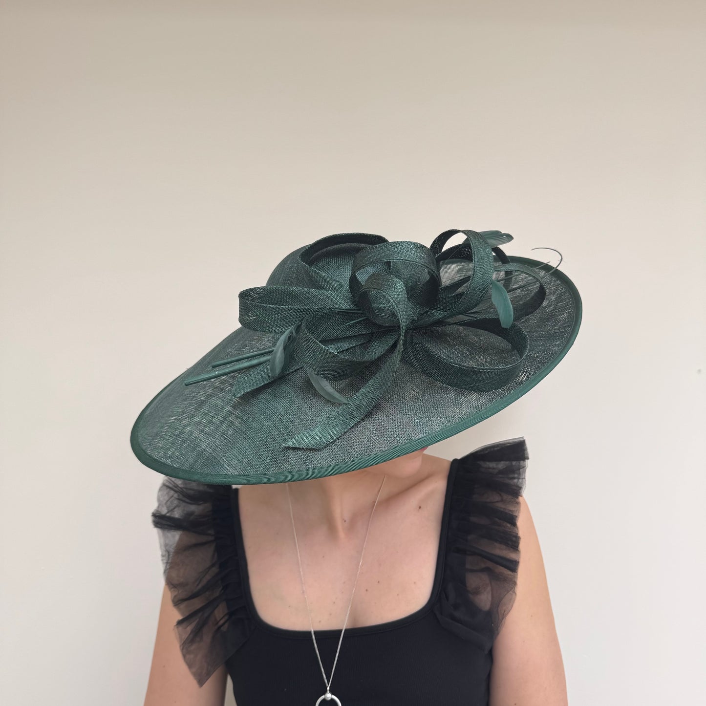 J Bees JB25/63 Forest Green Hat On Headband