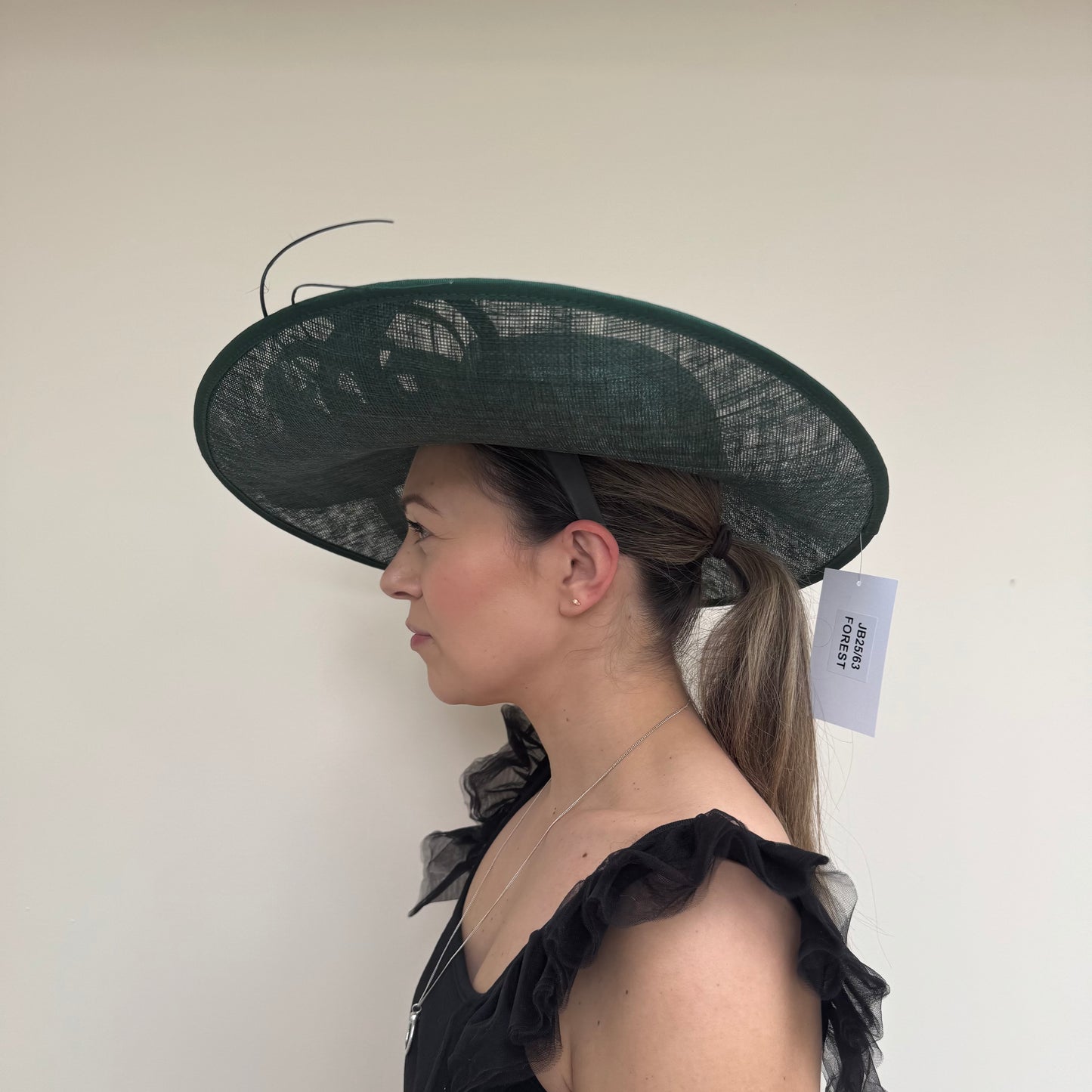 J Bees JB25/63 Forest Green Hat On Headband