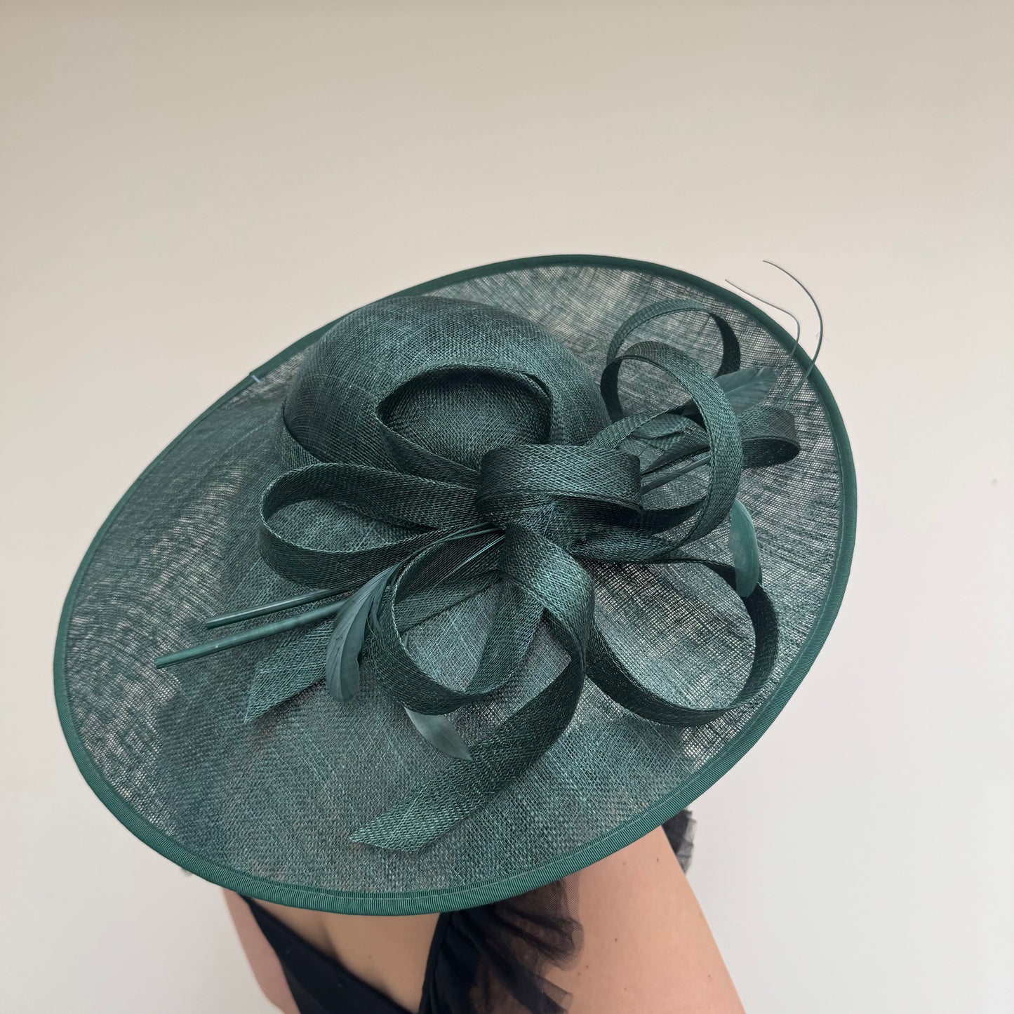 J Bees JB25/63 Forest Green Hat On Headband