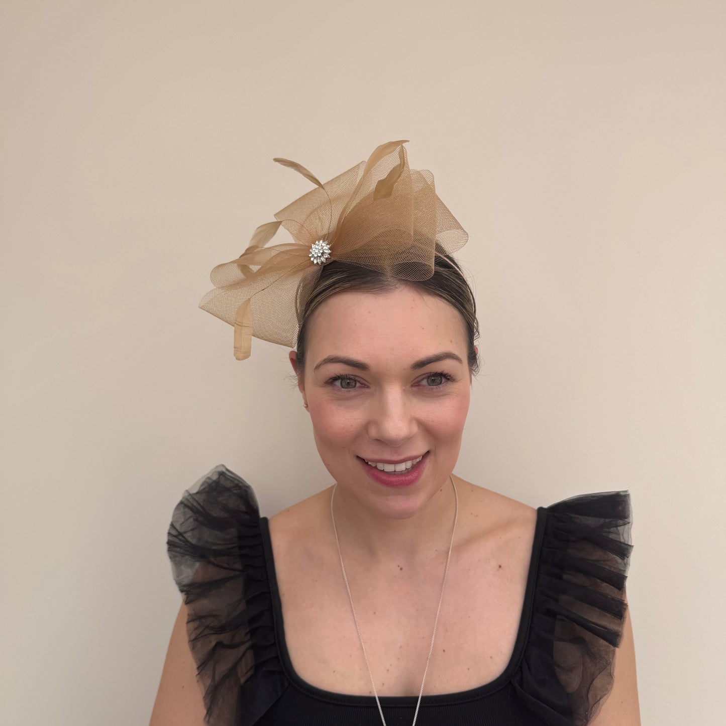 J Bees JB25/69A Brandy Brown Fascinator