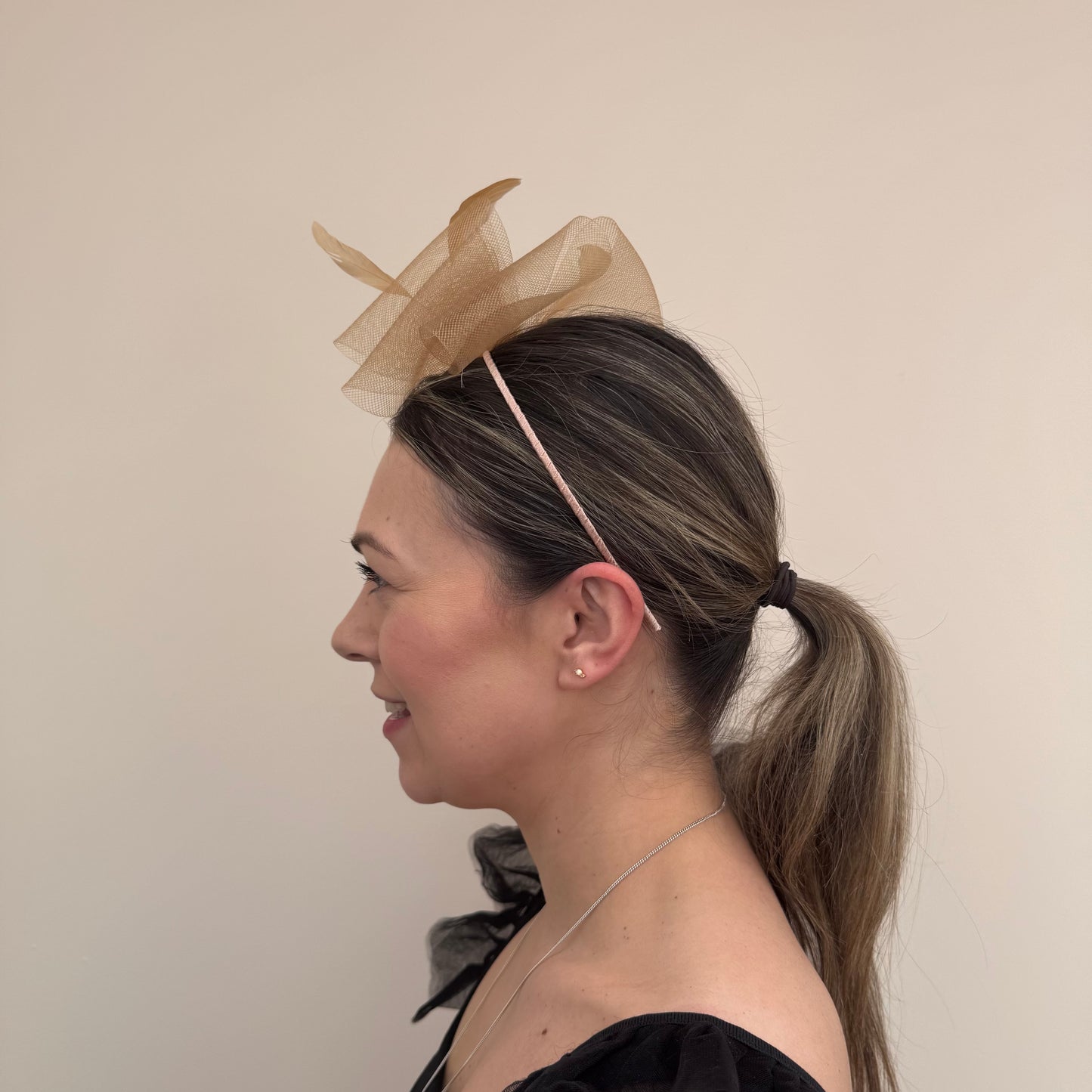 J Bees JB25/69A Brandy Brown Fascinator