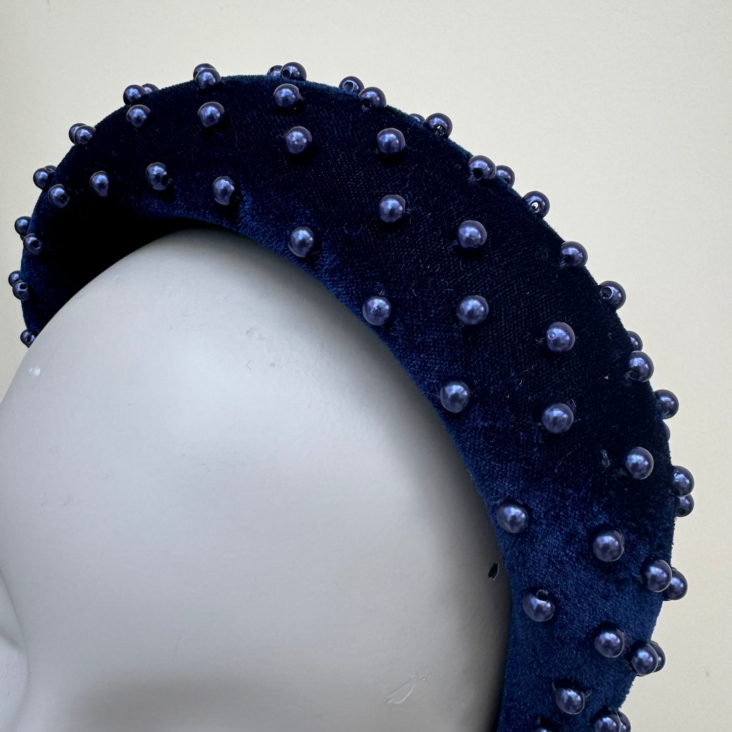 Max and Ellie HF9 Navy Headband Fascinator with Pearl