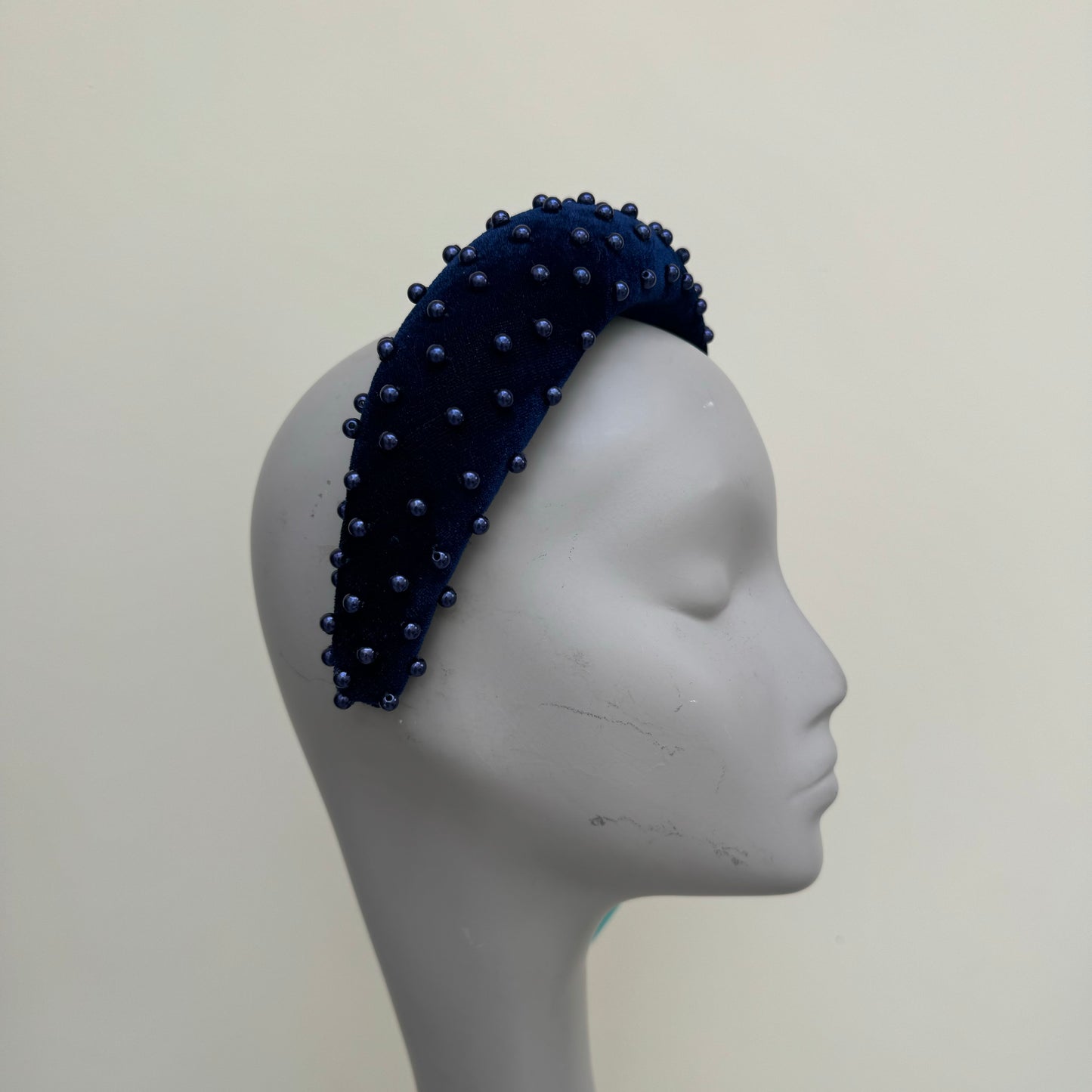 Max and Ellie HF9 Navy Headband Fascinator with Pearl