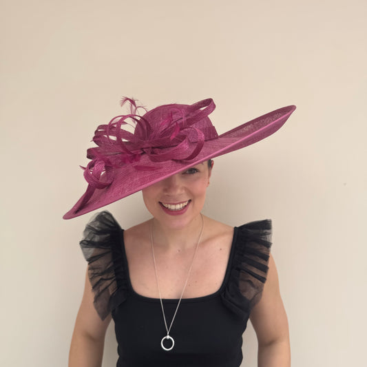 J Bees JB23/281 Damson Hat On Headband